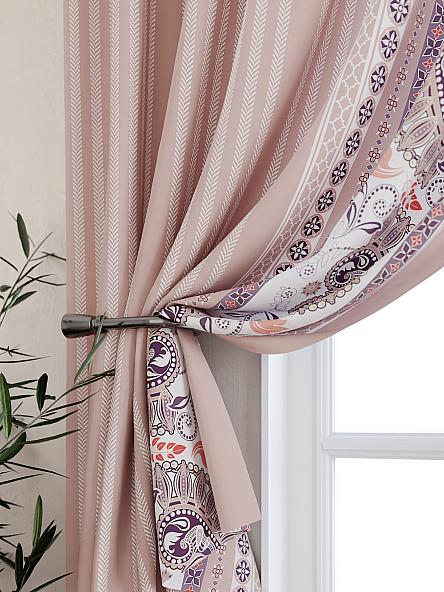 Комплект штор для кухни Кларионс (пудровый) - фото 2