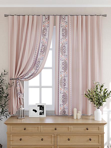 Комплект штор для кухни Кларионс (пудровый) - фото 6