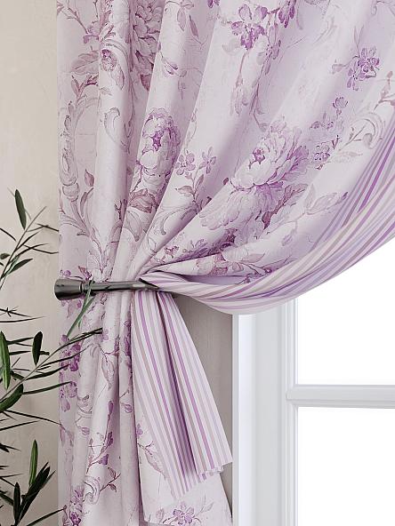 Комплект штор для кухни Олифрин (розовый) - фото 2