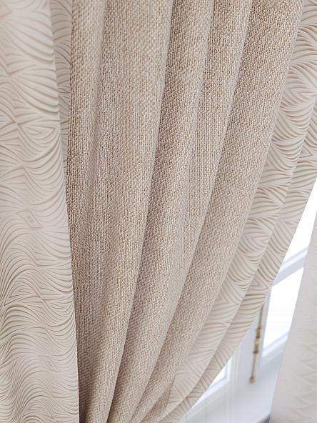 Комплект штор для кухни Авентис (бежевый) - фото 5