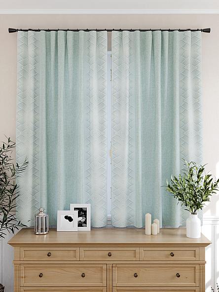 Комплект штор для кухни Авентис (бирюза) - фото 4