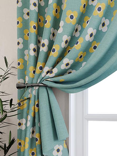 Комплект штор для кухни Милантрис (бирюза) - фото 2