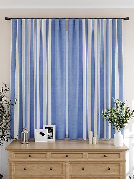 Комплект штор для кухни Берлион (синий) - фото 4