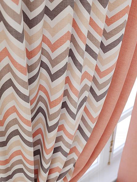 Комплект штор для кухни Велирон (коралл) - фото 5