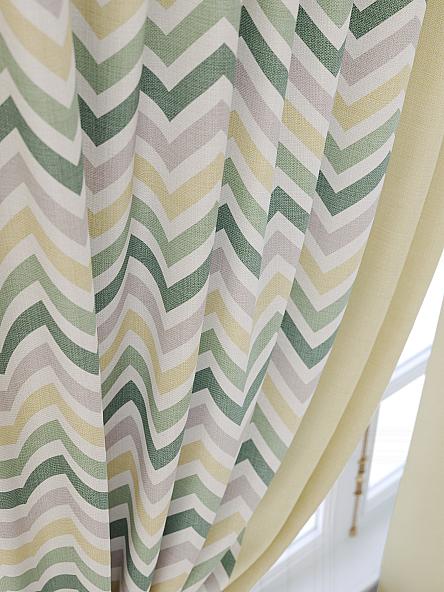 Комплект штор для кухни Велирон (лимонно-зеленый) - фото 5