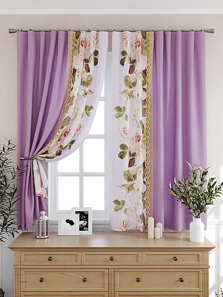 Комплект штор для кухни Тара (фиолетовый) - фото 6