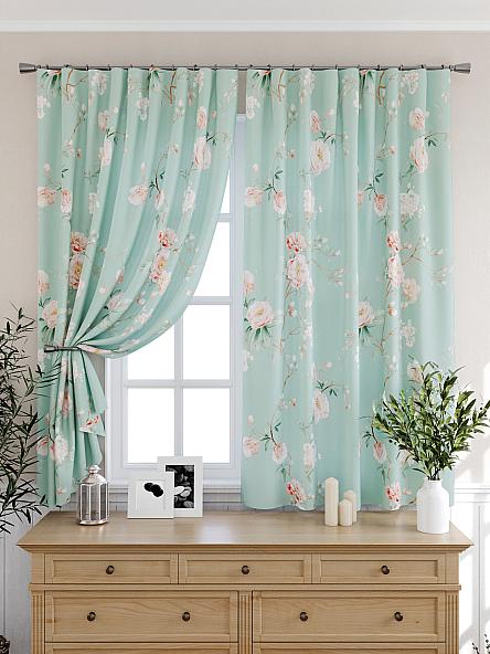 Комплект штор для кухни Риноранс (мятный) - фото 6