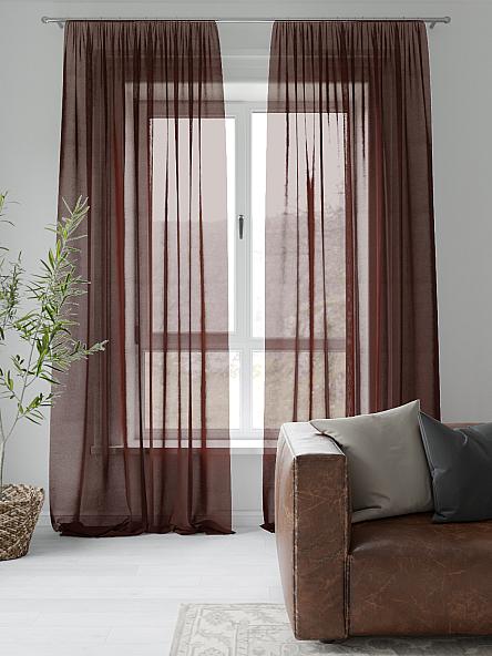 Тюль Леонс (коричневый) - фото 2