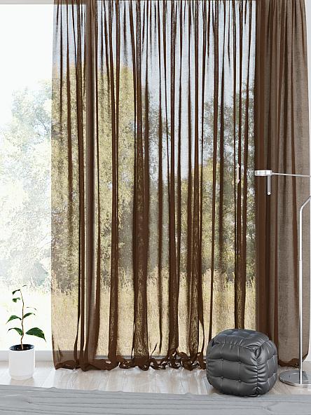 Тюль Бижур (коричневый) - фото 2