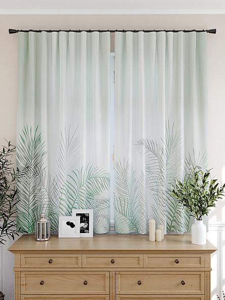 Комплект штор для кухни Бролионс (мятный) - фото 4