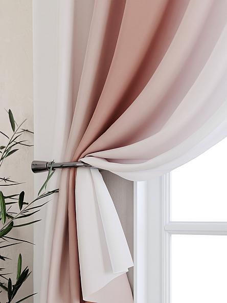 Комплект штор для кухни Мираниас (персиковый) - фото 2