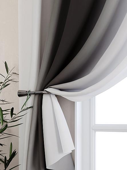 Комплект штор для кухни Мираниас (графит) - фото 2