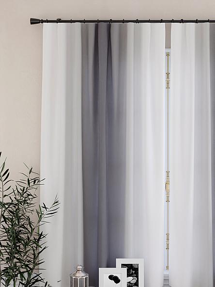 Комплект штор для кухни Мираниас (серый) - фото 3