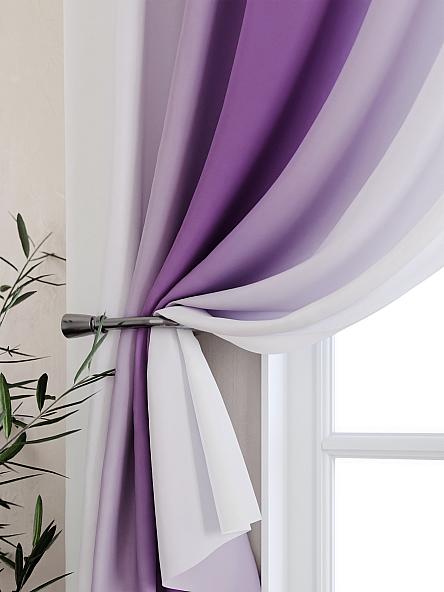 Комплект штор для кухни Мираниас (фиолетовый) - фото 2