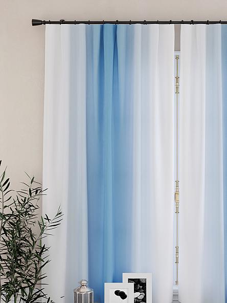 Комплект штор для кухни Мираниас (голубой) - фото 3