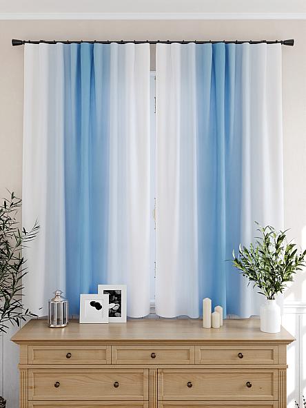 Комплект штор для кухни Мираниас (голубой) - фото 4