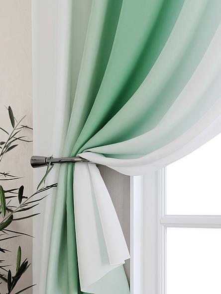 Комплект штор для кухни Мираниас (зеленый) - фото 2