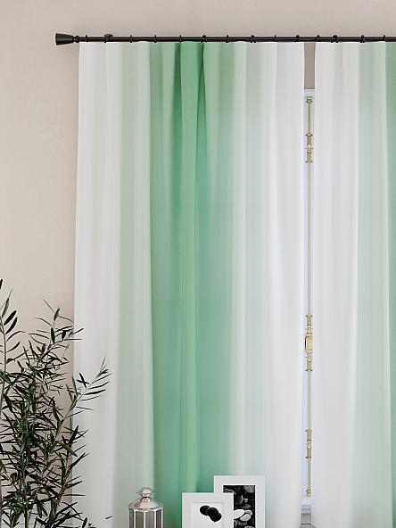 Комплект штор для кухни Мираниас (зеленый) - фото 3