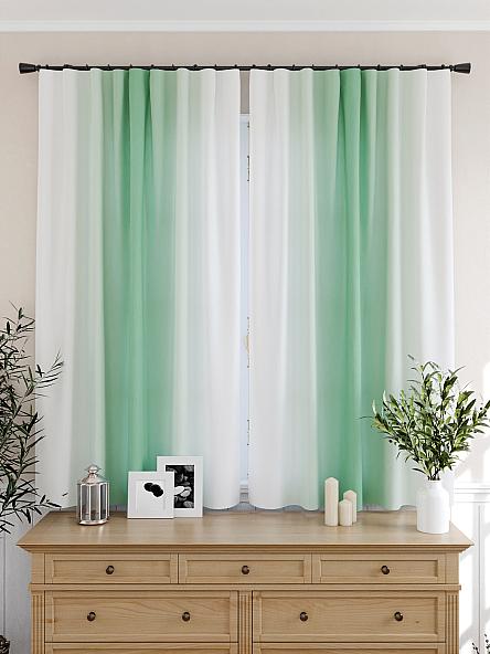 Комплект штор для кухни Мираниас (зеленый) - фото 4