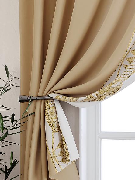 Комплект штор для кухни Брунорс (бежевый) - фото 2