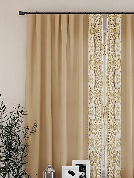 Комплект штор для кухни Брунорс (бежевый) - фото 3