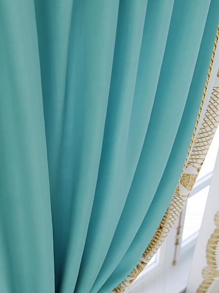 Комплект штор для кухни Брунорс (бирюза) - фото 5