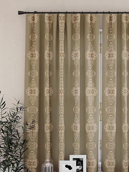 Комплект штор для кухни Преймис (оливковый) - фото 3