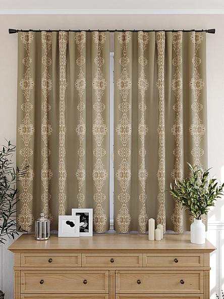 Комплект штор для кухни Преймис (оливковый) - фото 4