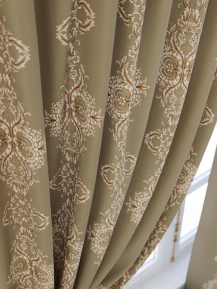 Комплект штор для кухни Преймис (оливковый) - фото 5