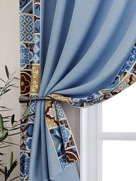 Комплект штор для кухни Магрил (голубой) - фото 2