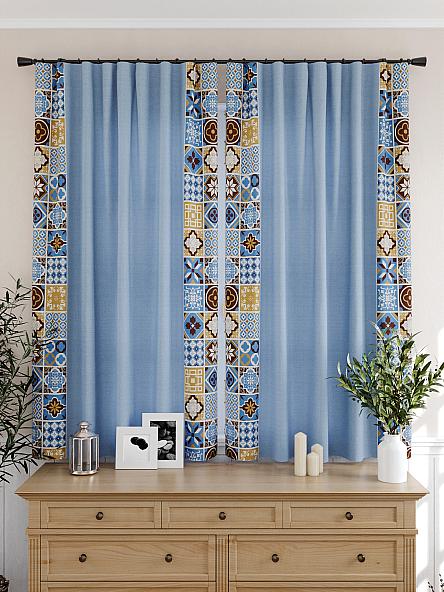 Комплект штор для кухни Магрил (голубой) - фото 4