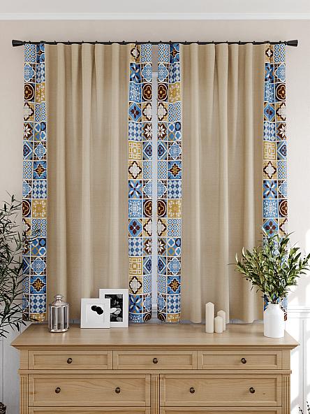 Комплект штор для кухни Магрил (бежевый) - фото 4