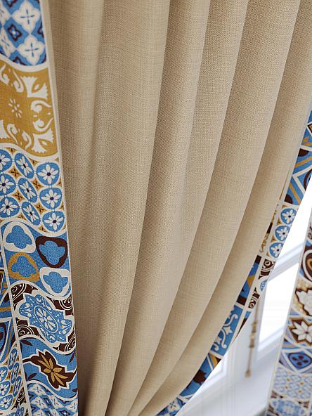 Комплект штор для кухни Магрил (бежевый) - фото 5