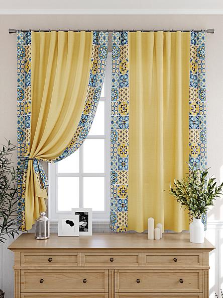 Комплект штор для кухни Магрил (желтый) - фото 6