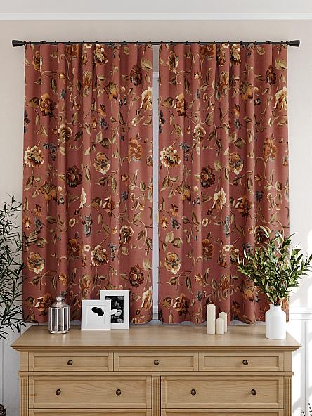 Комплект штор для кухни Бронтис (бордо) - фото 4