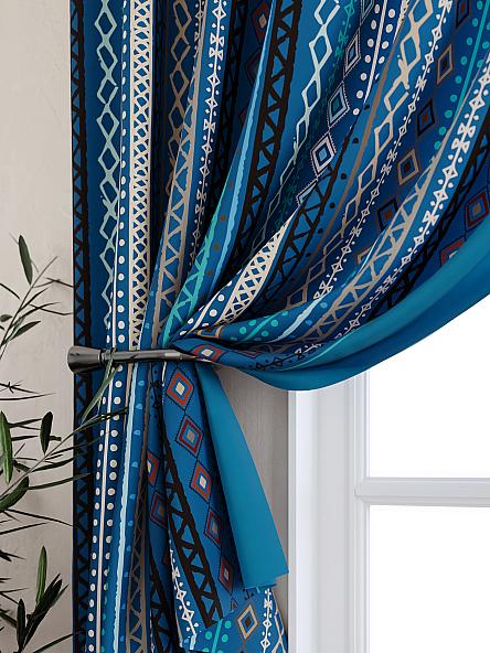 Комплект штор для кухни Диленсис (морская волна) - фото 2