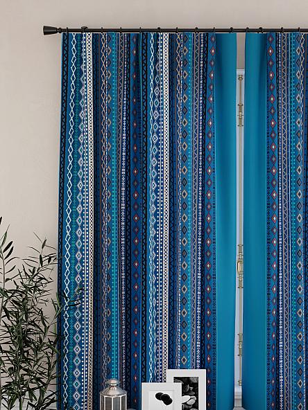 Комплект штор для кухни Диленсис (морская волна) - фото 3