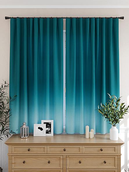 Комплект штор для кухни Бриленис (морская волна) - фото 4