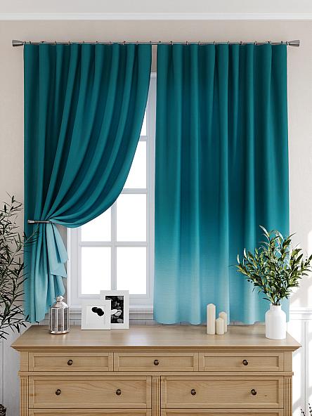 Комплект штор для кухни Бриленис (морская волна) - фото 6