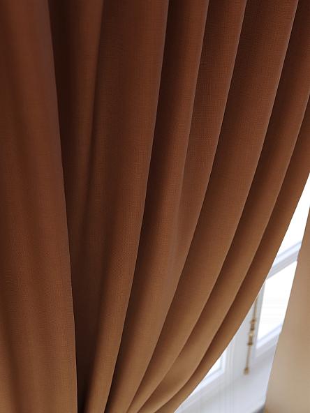 Комплект штор для кухни Бриленис (коричневый) - фото 5