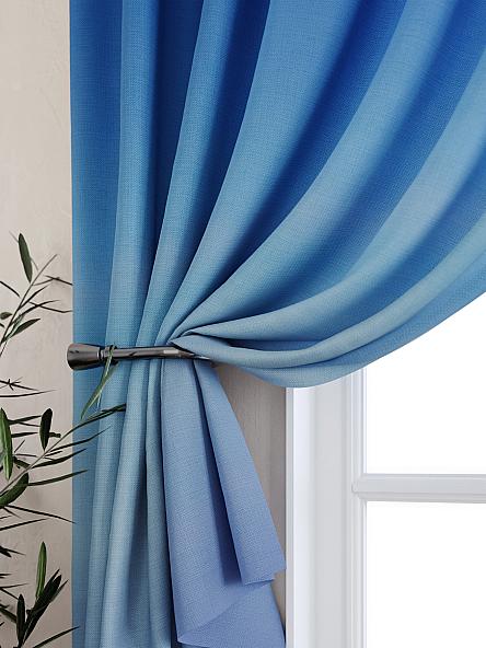 Комплект штор для кухни Бриленис (синий) - фото 2