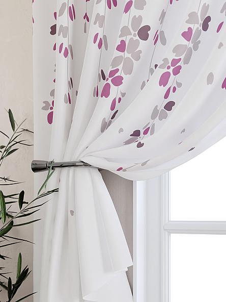 Комплект штор для кухни Ромиронс (розово-сиреневый) - фото 2