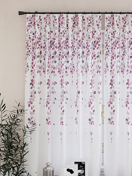 Комплект штор для кухни Ромиронс (розово-сиреневый) - фото 3