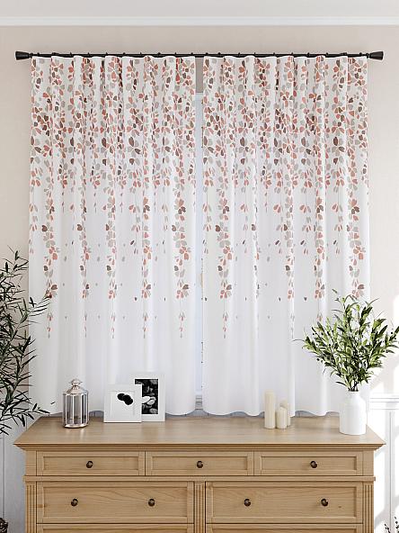 Комплект штор для кухни Ромиронс (персиковый) - фото 4