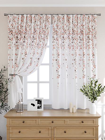 Комплект штор для кухни Ромиронс (персиковый) - фото 6