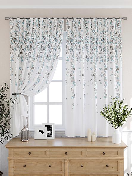 Комплект штор для кухни Ромиронс (бирюза) - фото 6