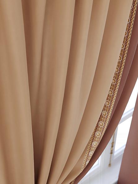 Комплект штор для кухни Ломрионс (коричневый) - фото 5