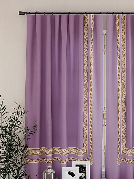 Комплект штор для кухни Элимронс (фиолетовый) - фото 3
