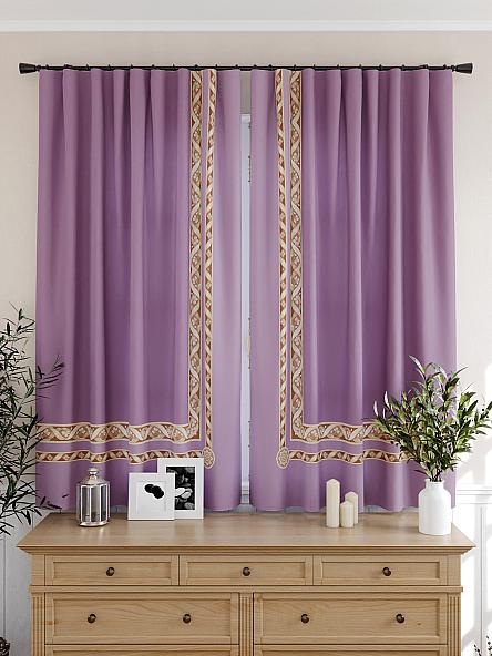 Комплект штор для кухни Элимронс (фиолетовый) - фото 4