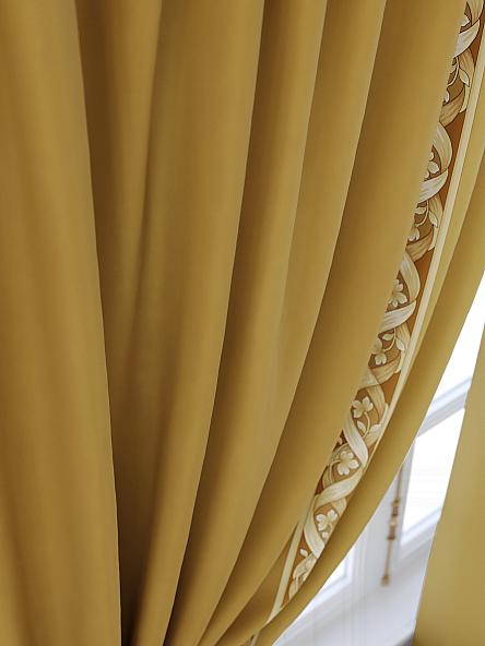 Комплект штор для кухни Элимронс (горчичный) - фото 5